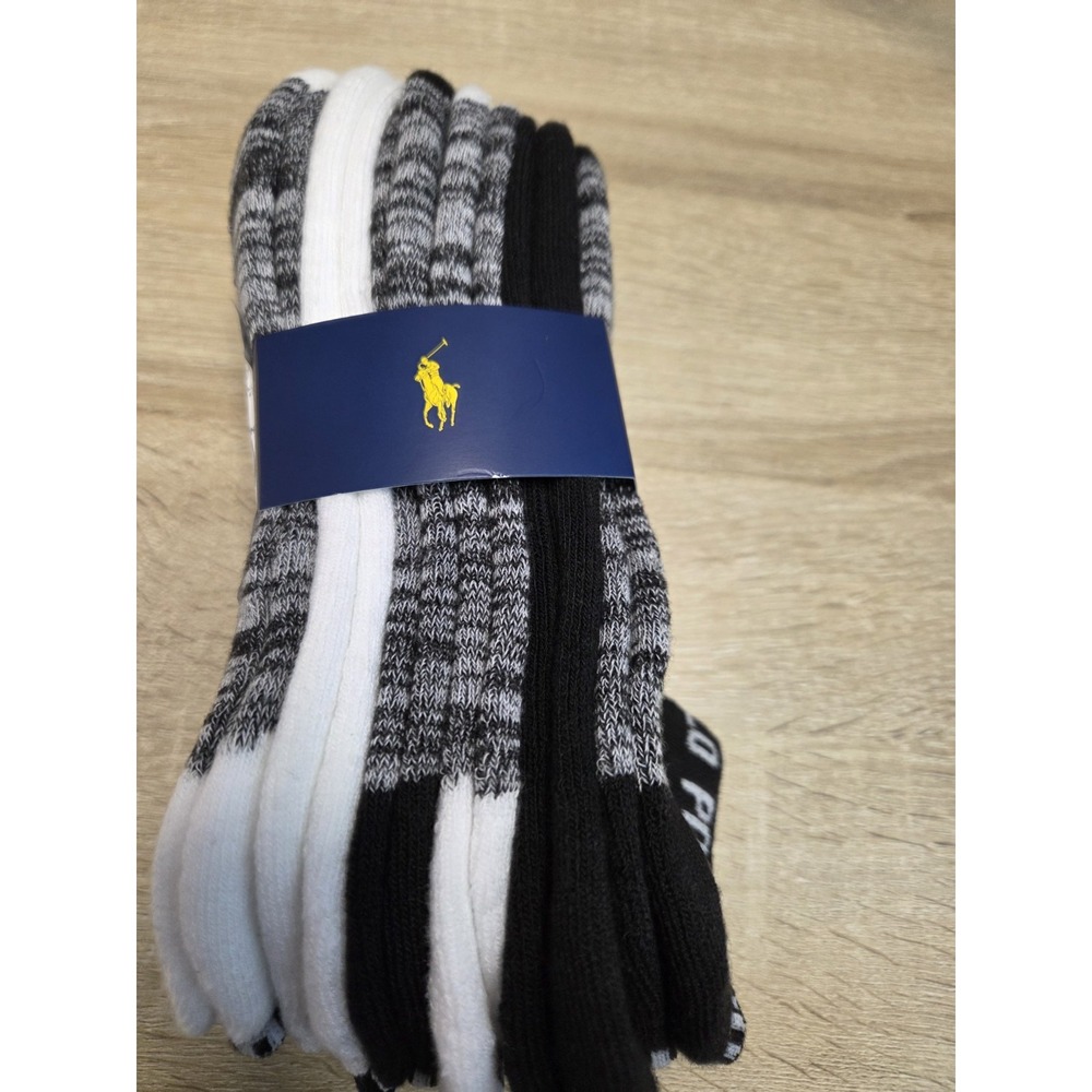 Polo Ralph Lauren Women's Ankle Socks 6 pack Multi Designs size 9-11 new - Picture 2 of 9
